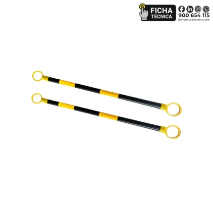 BARRA RETRÁCTIL AMARILLO – NEGRO