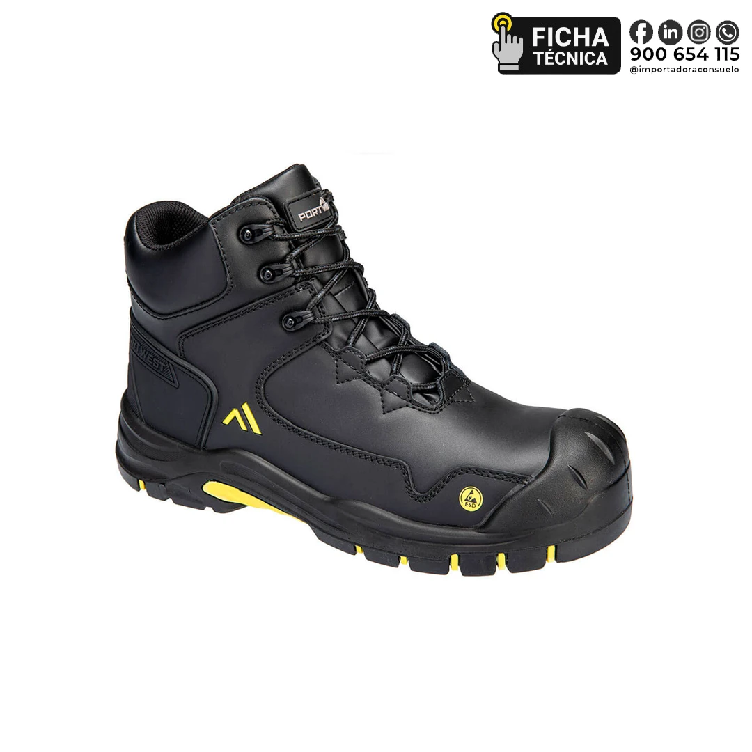 BOTIN W2018 EH NEGRO-AMARILLO