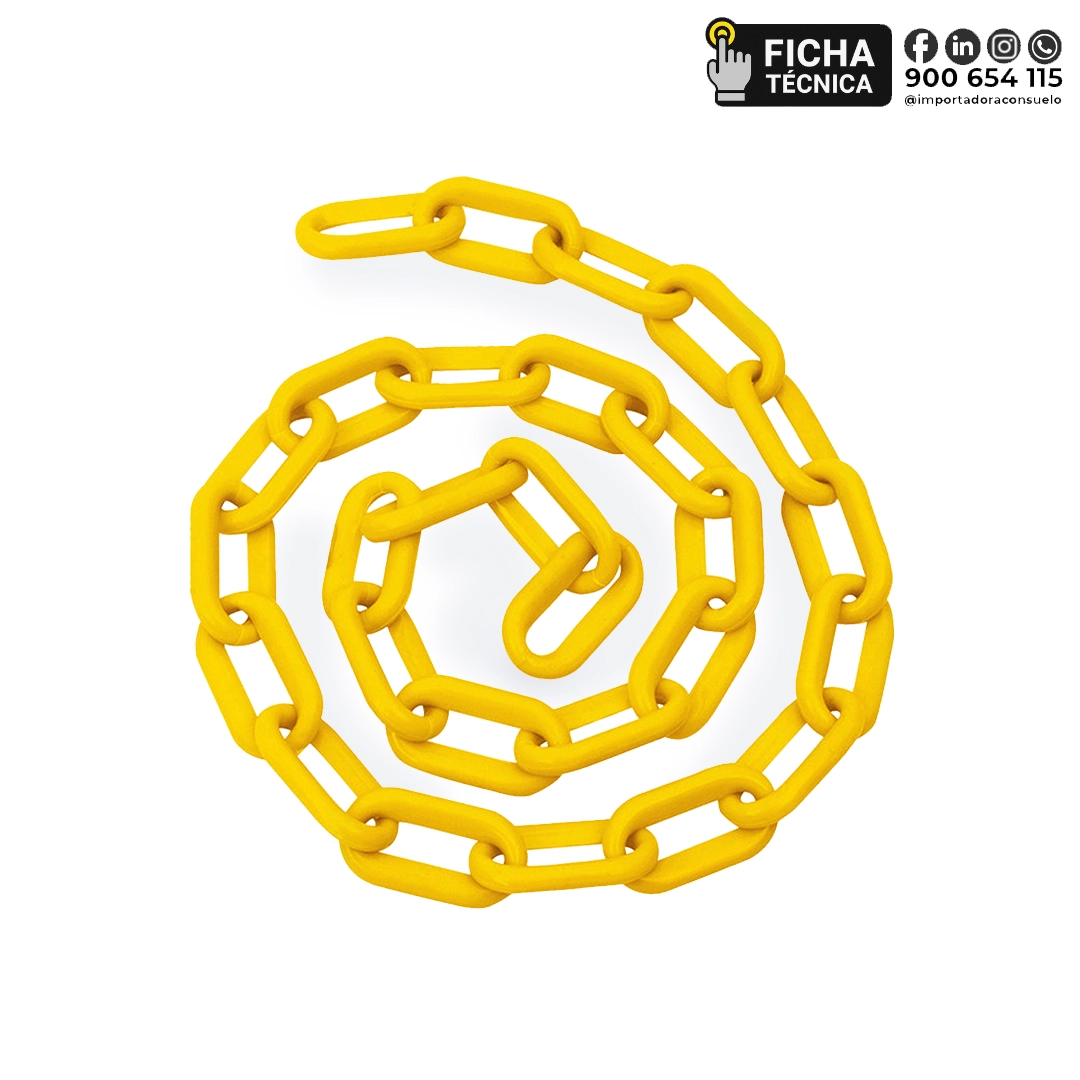 CADENA PLÁSTICA AMARILLA