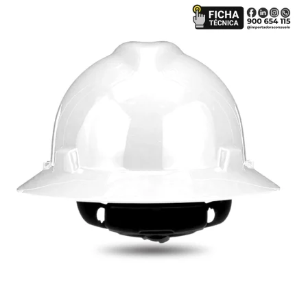 CASCO V GARD MINERO BLANCO SUSPENSION SIMPLE