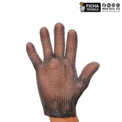 GUANTE DE MALLA METÁLICA – PROTECCIÓN ANTICORTE EXTREMA