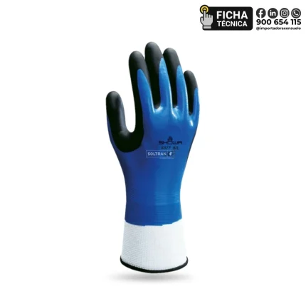 GUANTES 377 C_RECUBRIMIENTO NITRILO AZUL