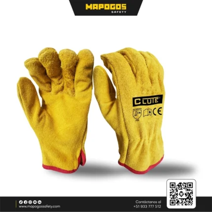 GUANTES CARNAZA CONDUCTOR STP C_MOSTAZA