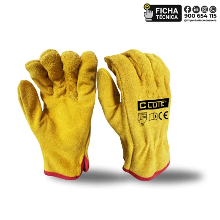 GUANTES CARNAZA CONDUCTOR MOSTAZA