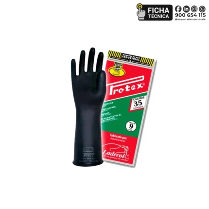 Guantes Industriales de Jebe 12” C35