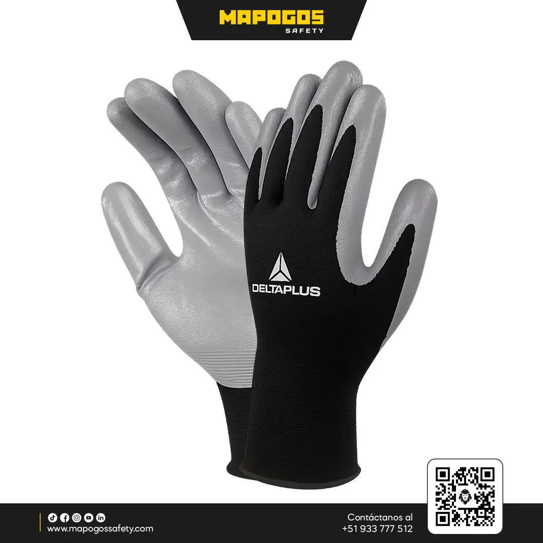 GUANTES VE712GR POLIURETANO ANTICORTE_DELTAPLUS
