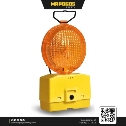 LAMPARA DE SEÑALIZACION VIAL AMARILLO
