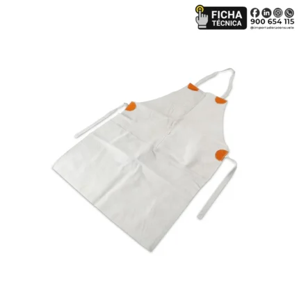 MANDIL DE CUERO CROMO – PROTECCIÓN INDUSTRIAL PESADA