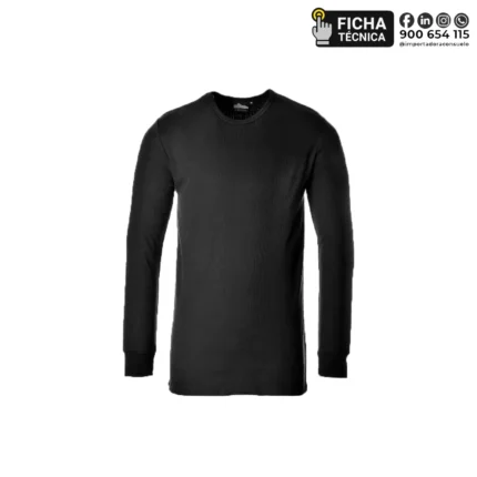 Polo Térmico B123 – Manga Larga Negro