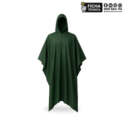 PONCHO SP PVC 0.10MM C_VERDE