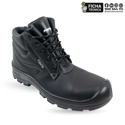 ZAPATO FORTE MAX DIELECTRICO DE CUERO CAÑA MEDIA