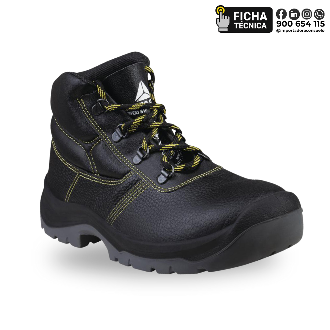 ZAPATO JUMPER3 S1P SRC CUERO CAÑA MEDIA