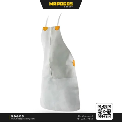 MANDIL DE CUERO CROMO