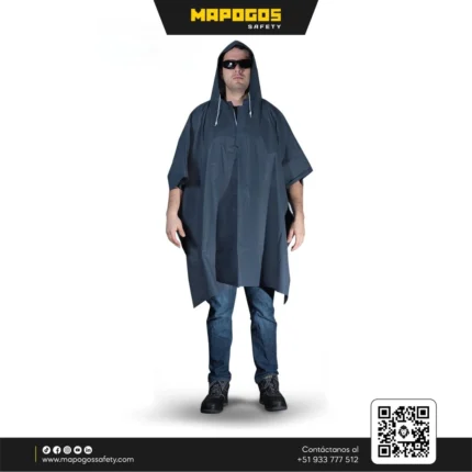 PONCHO SP PVC 0.32MM C_AZUL