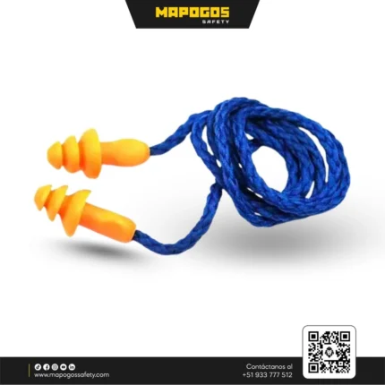 Tapón Auditivo 1270 con Cordón – SNR 25 dB – Bolsa Individual