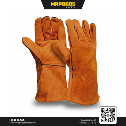GUANTES SOLDADOR SIMPLE C_NARANJA