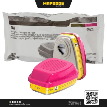 Cartucho 3M 60926 Multigás/ Vapor P100 | Protección Combinada