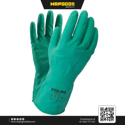 GUANTES DE NITRILO FLOCK PLUS 13" | STEELPRO