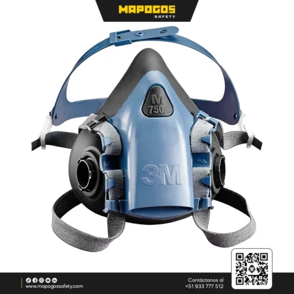 Respirador 3M 7503 Silicona (L) | Válvula Cool Flow™ Premium
