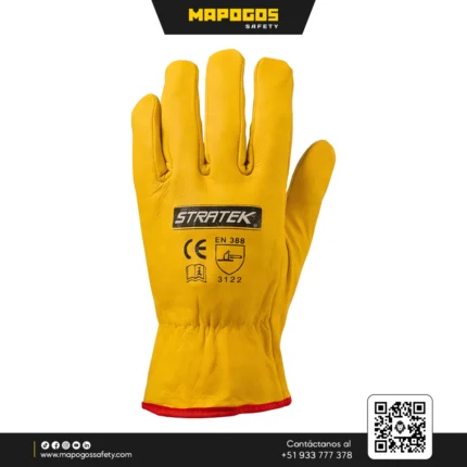 GUANTES BADANA COLOR AMARILLO | STRATEK