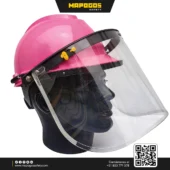 Casco Stark Rosado con visor de seguridad