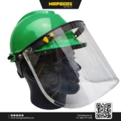 Casco Stark Verde con protector facial
