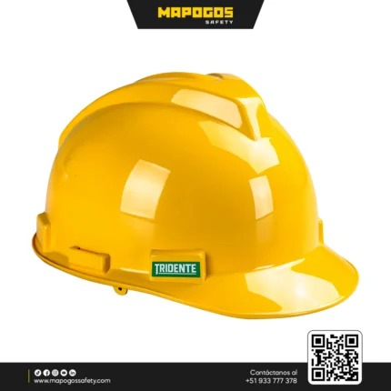 CASCO TIPO JOCKEY PUNTAS TRIDENTE AMARILLO