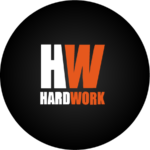 Logo de Hardwork importador oficial Perú para ropa de trabajo técnica y calzado industrial.