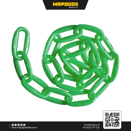 CADENA PLASTICA COLOR VERDE BOLSA X25 MT