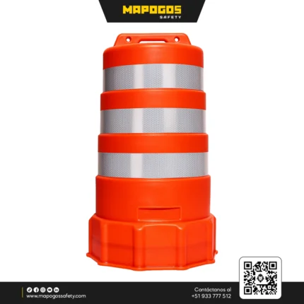 CILINDRO VIAL CON 3 CINTAS REFLECTIVAS