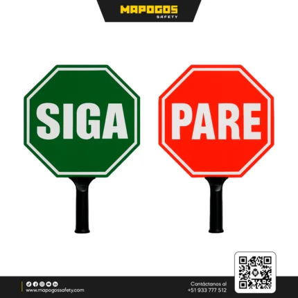 PALETA DE PVC PARE Y SIGA