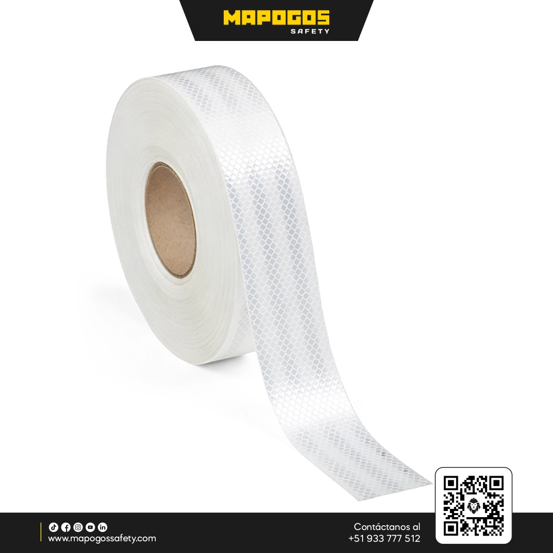 CINTA REFLECTIVA BLANCO 2in x 45.7MTS
