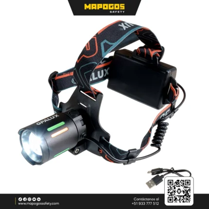 LINTERNA DUAL FRONTAL OP-3082 LED 500LM 10W RECARGABLE