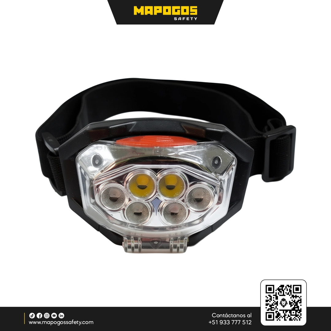 LINTERNA FRONTAL OP-8060 LED 300LM 5W A PILAS 02